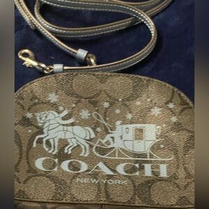 Coach Mini Serena Satchel with holiday horse and carriage